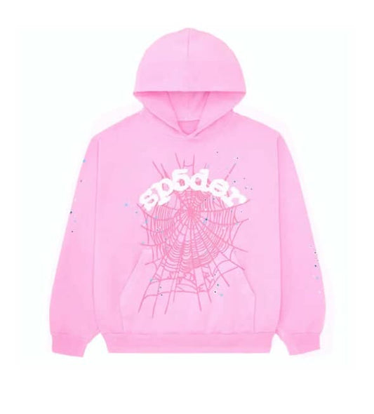 Sp5der OG Web Hoodie 'Pink' - Stylish & Comfortable