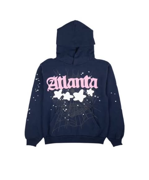 Sp5der Atlanta Hoodie 'Navy' - Stylish & Comfortable